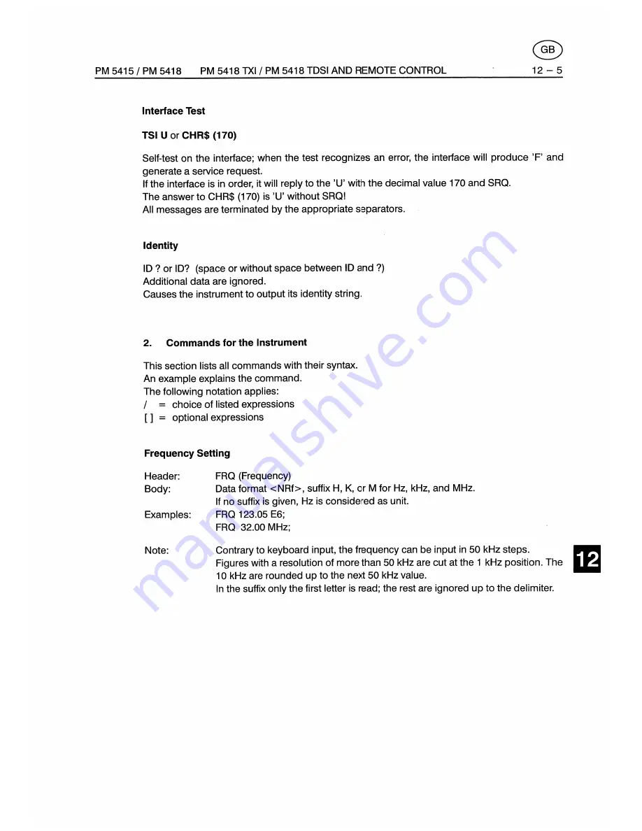 Fluke PM5415 User Manual Download Page 177