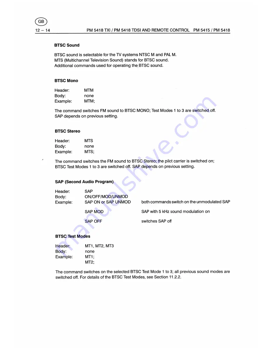 Fluke PM5415 User Manual Download Page 186