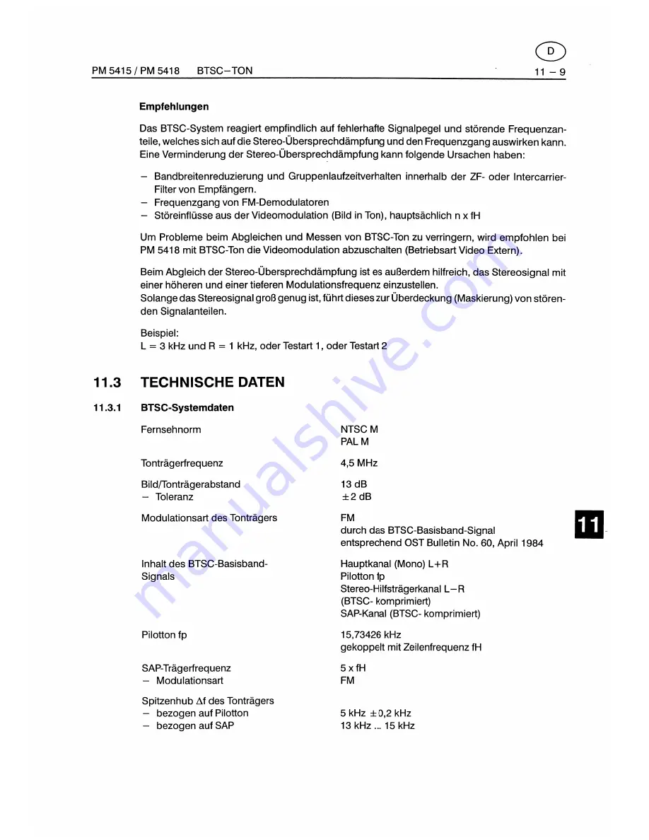 Fluke PM5415 User Manual Download Page 359