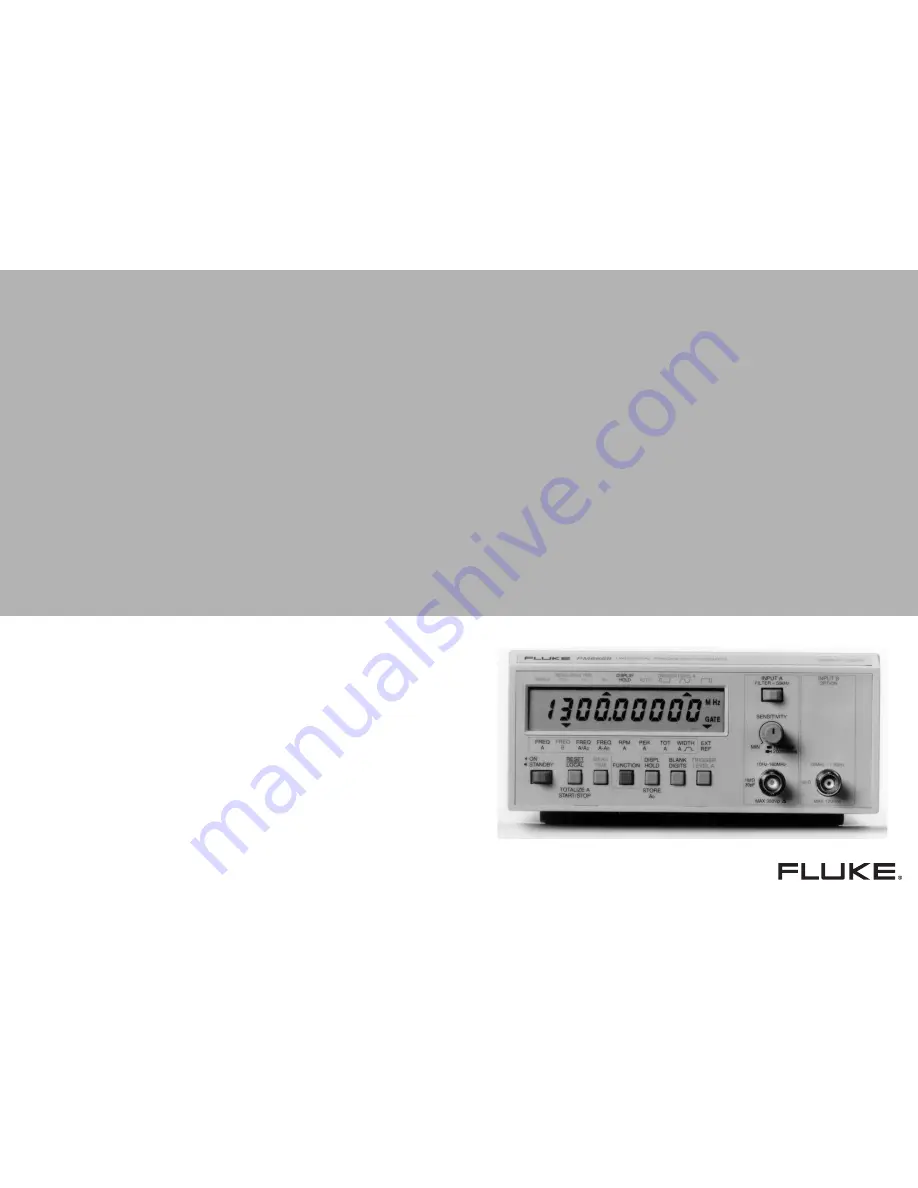 Fluke PM6669 Operator'S Manual Download Page 1