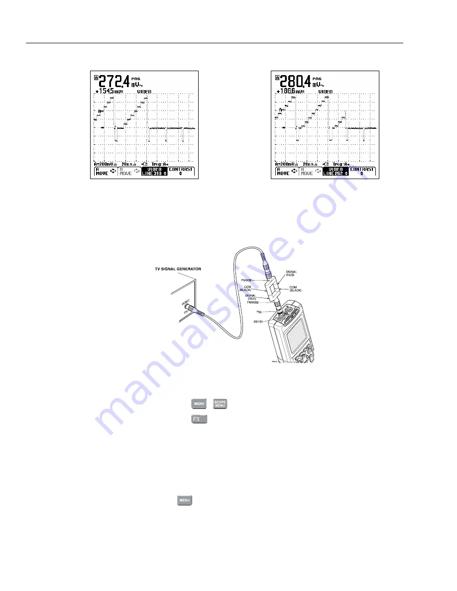 Fluke ScopeMeter 123 Service Manual Download Page 60