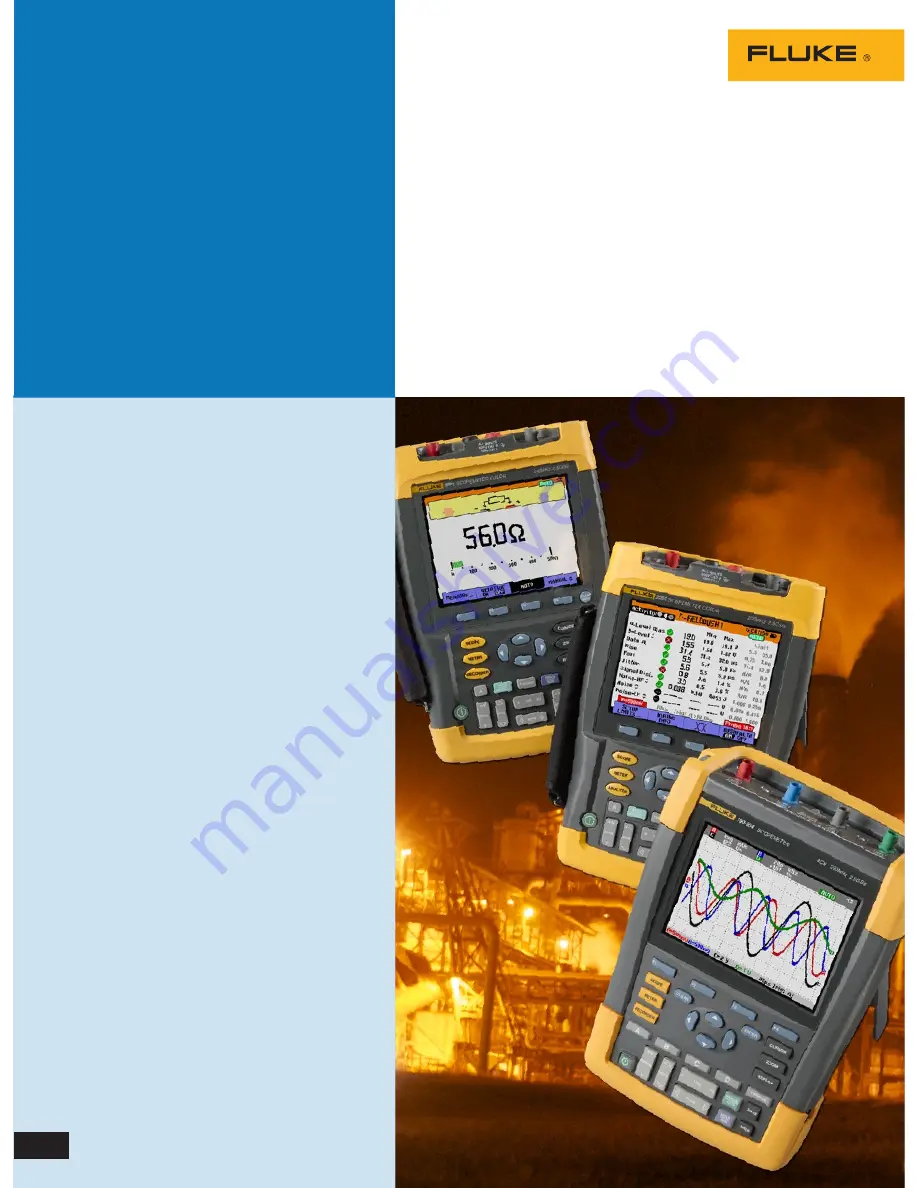 Fluke ScopeMeter 190-104 Datasheet Download Page 2