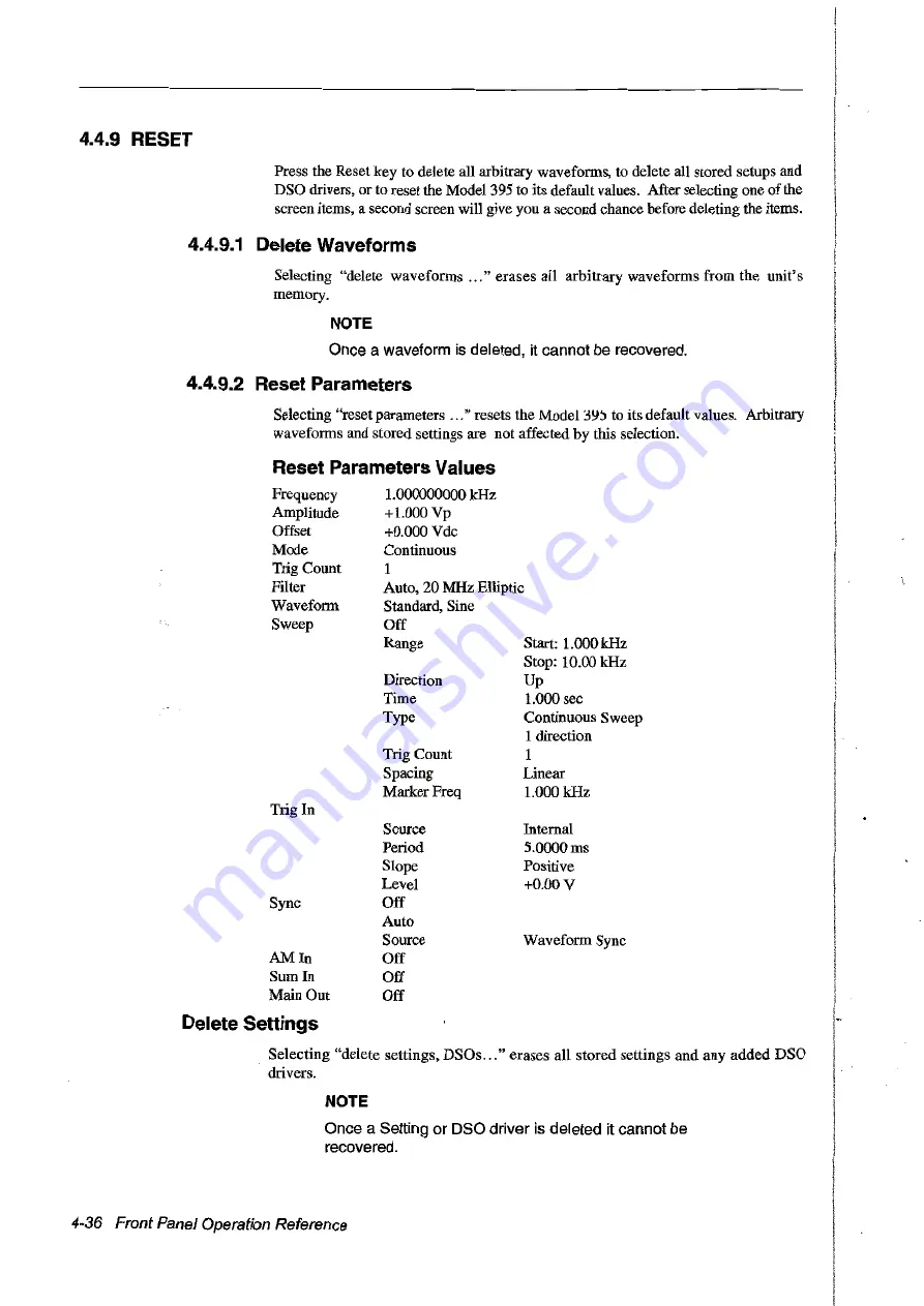 Fluke Wavetek-Datron 395 User Handbook Manual Download Page 111