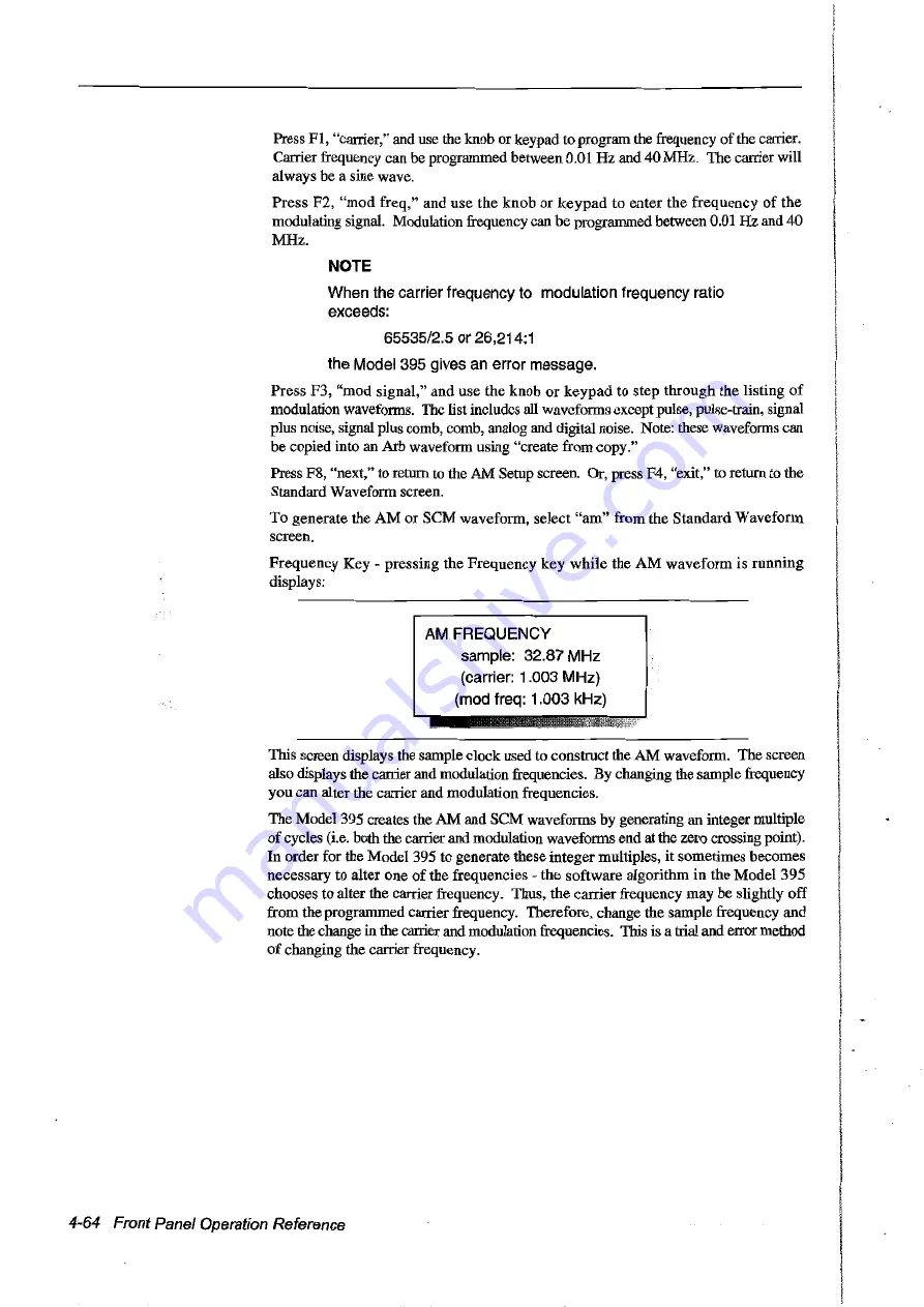 Fluke Wavetek-Datron 395 User Handbook Manual Download Page 139