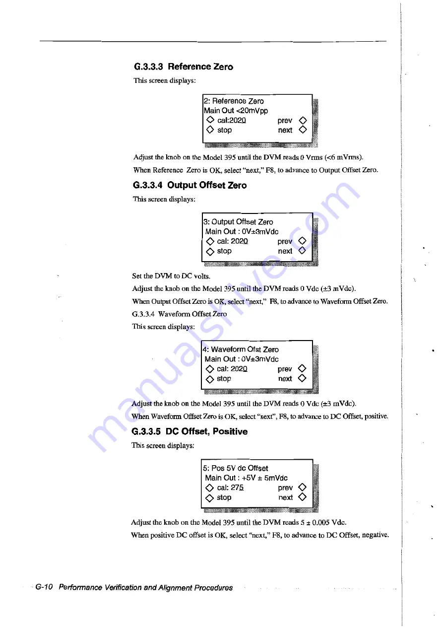 Fluke Wavetek-Datron 395 User Handbook Manual Download Page 279