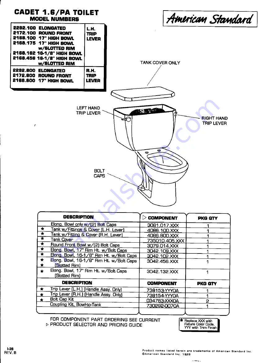 Flushmate 501-A Series Скачать руководство пользователя страница 3