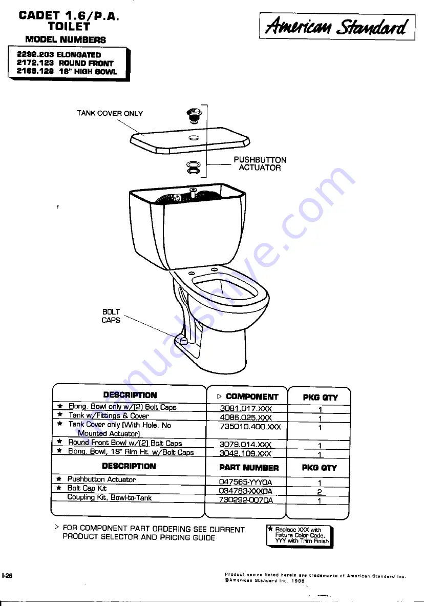 Flushmate 501-A Series Скачать руководство пользователя страница 4