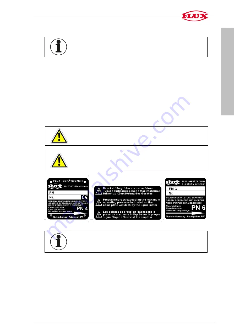 Flux FMC 100 Original Main Operating Instructions Download Page 11