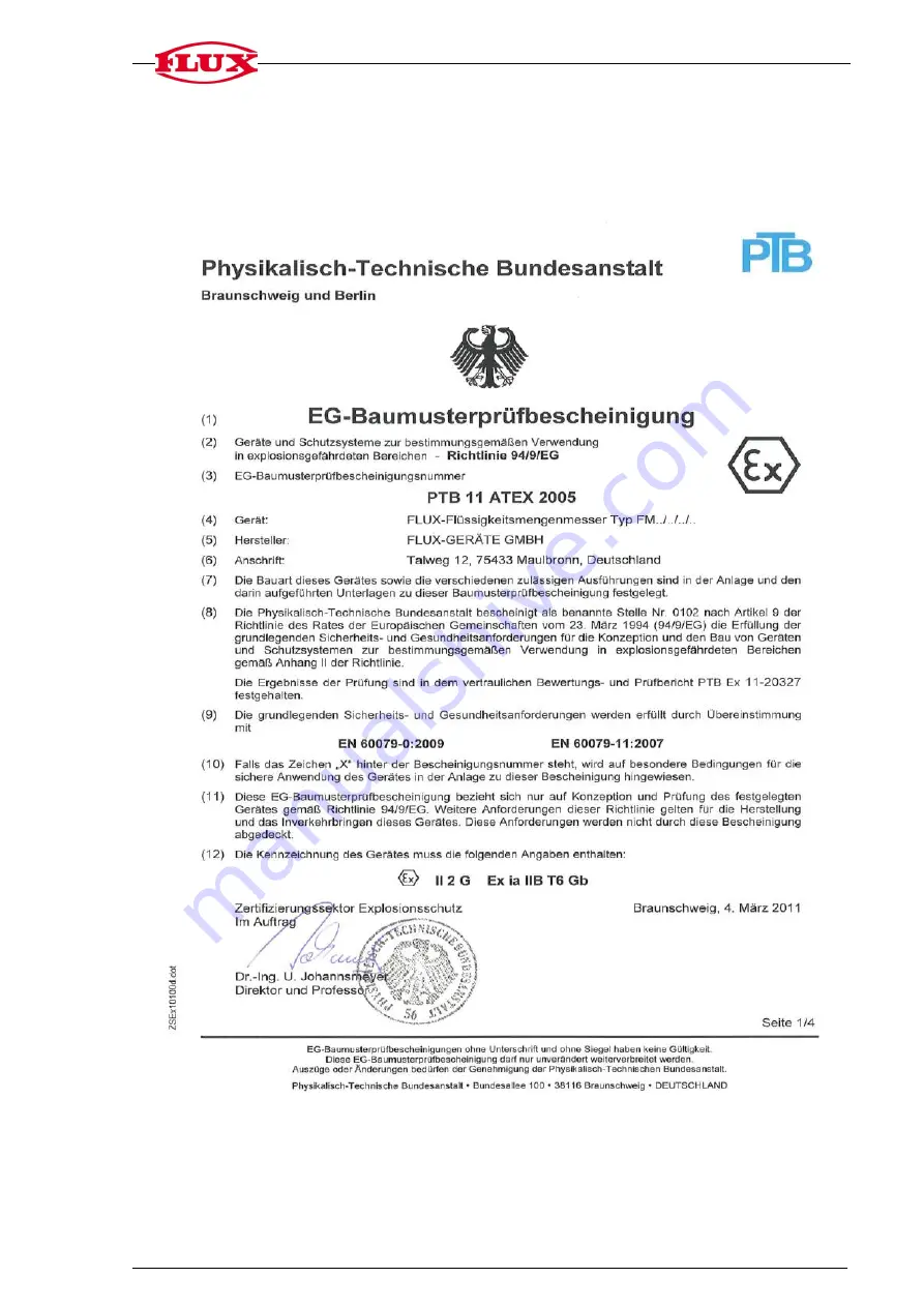 Flux FMC 100 Original Main Operating Instructions Download Page 40