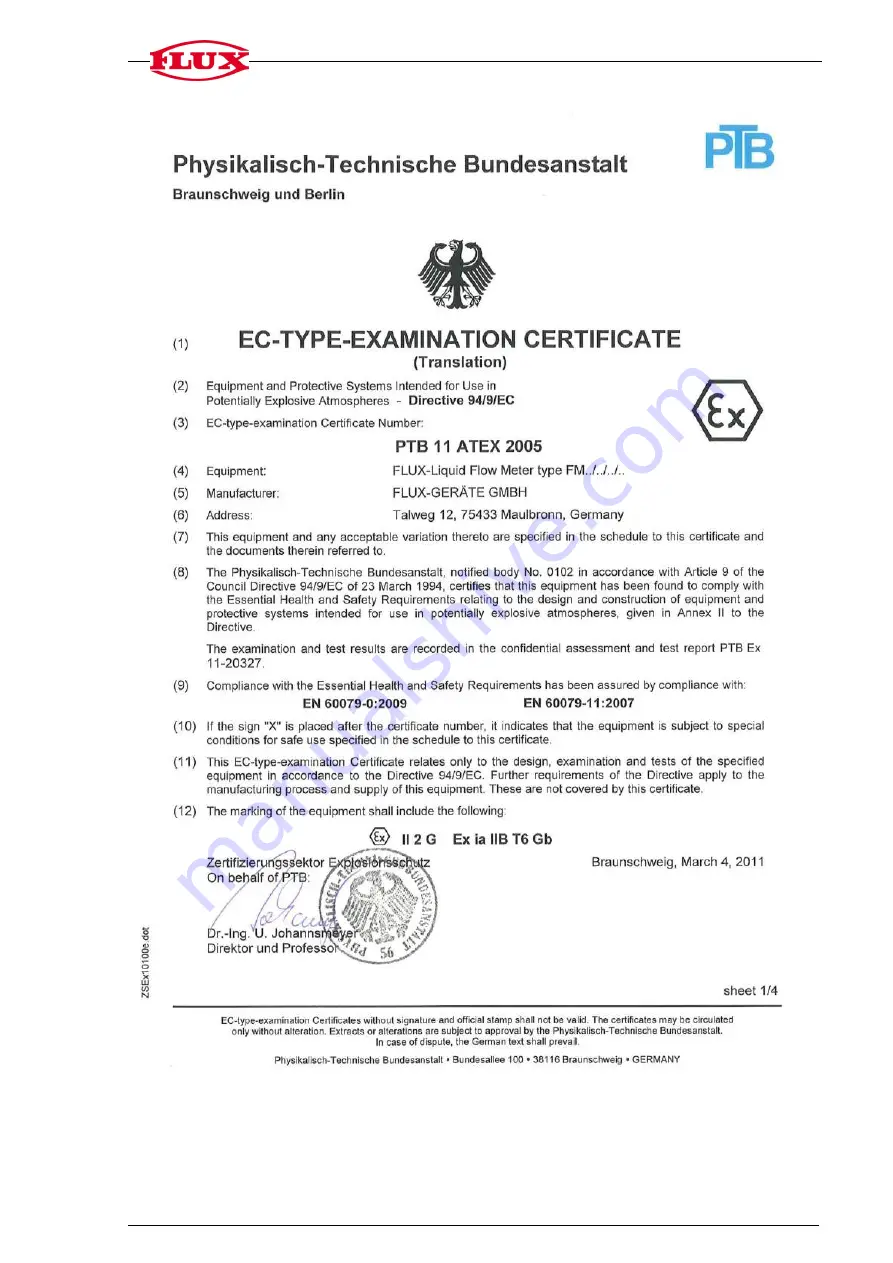 Flux FMC 100 Original Main Operating Instructions Download Page 44