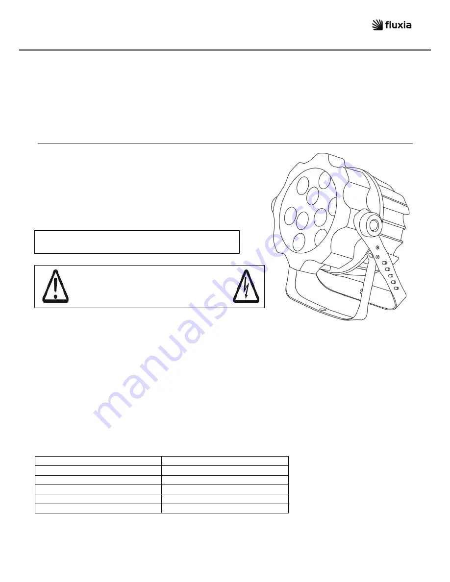 fluxia PD9H-25 User Manual Download Page 1