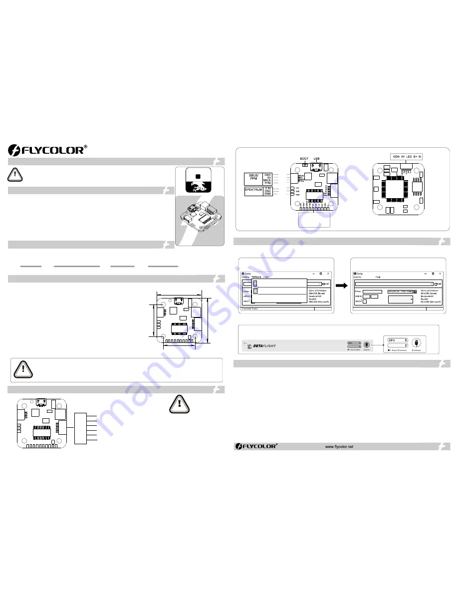 Flycolor Raptor S-Tower 20A F4 FC User Manual Download Page 2