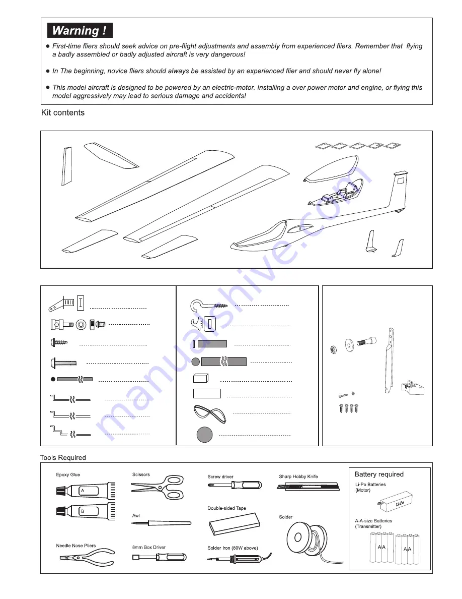 flyfly hobby DG-808S Assembly Instructions Manual Download Page 2