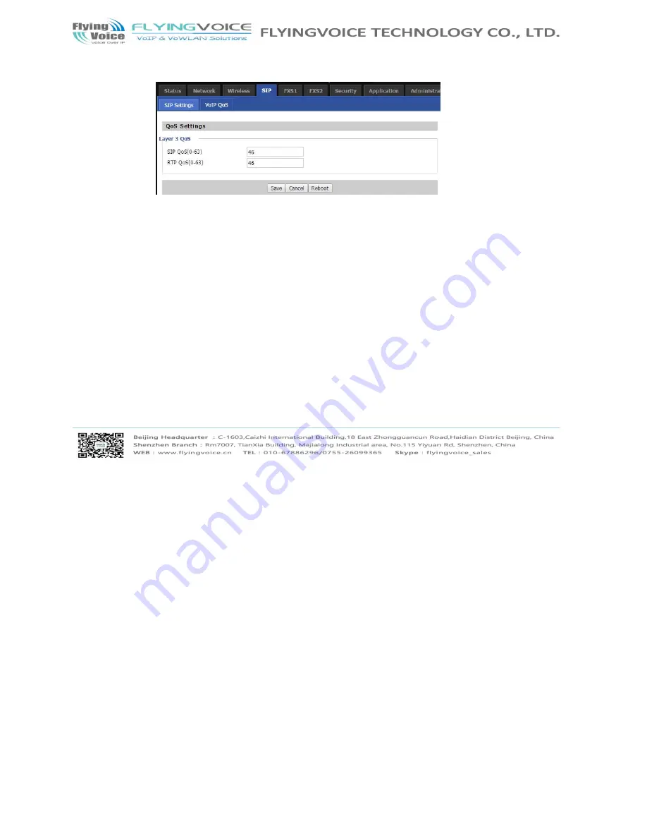 Flying Voice Technology FWR7102 User Manual Download Page 39