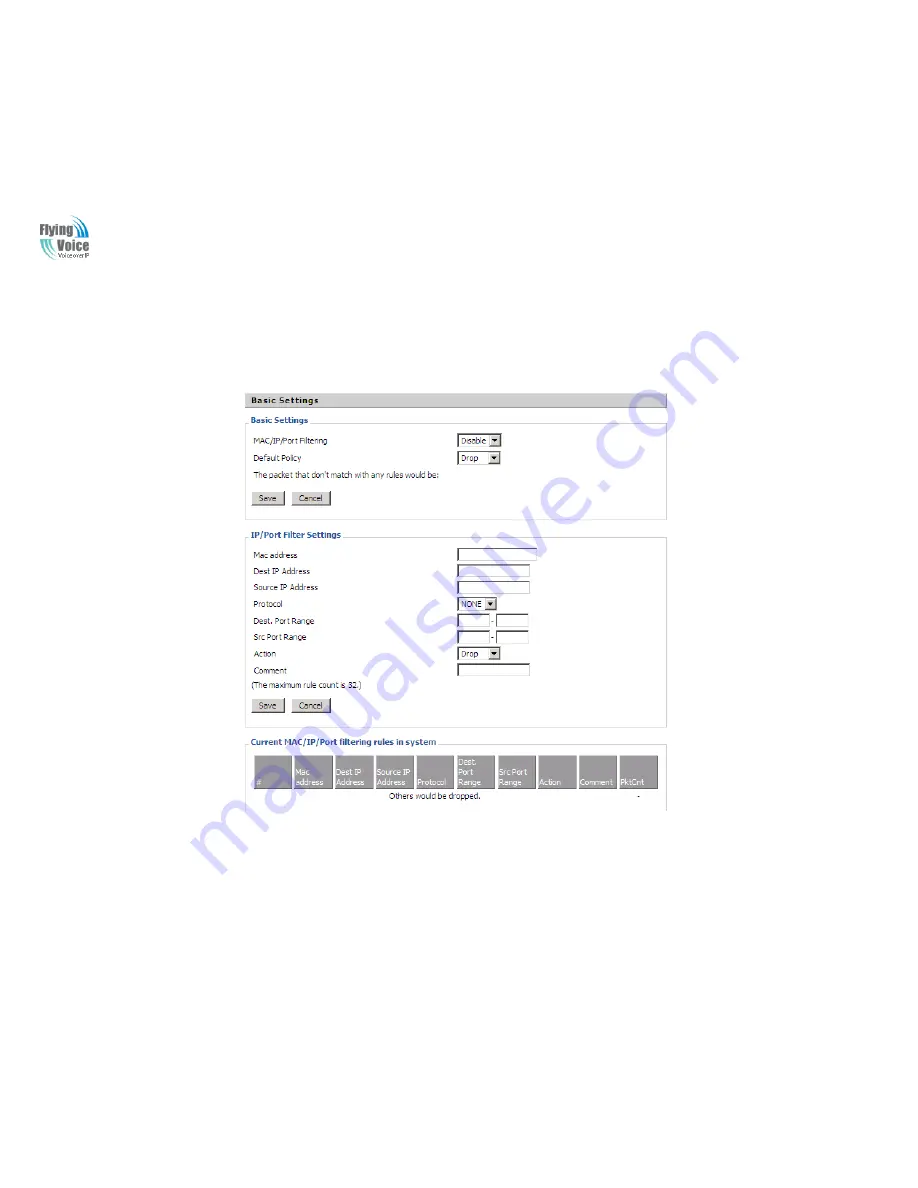 Flying Voice G801 User Manual Download Page 40