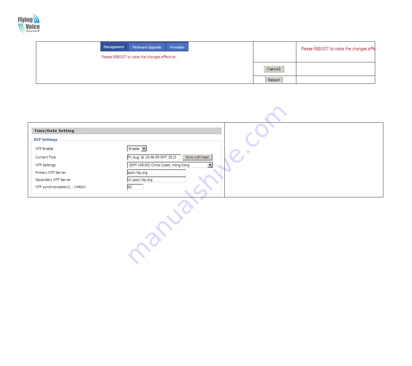 Flying Voice G802 User Manual Download Page 16