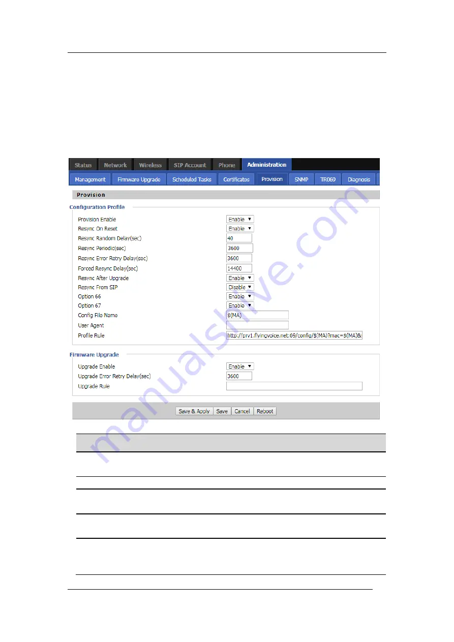 Flyingvoice FIP12WP User Manual Download Page 44