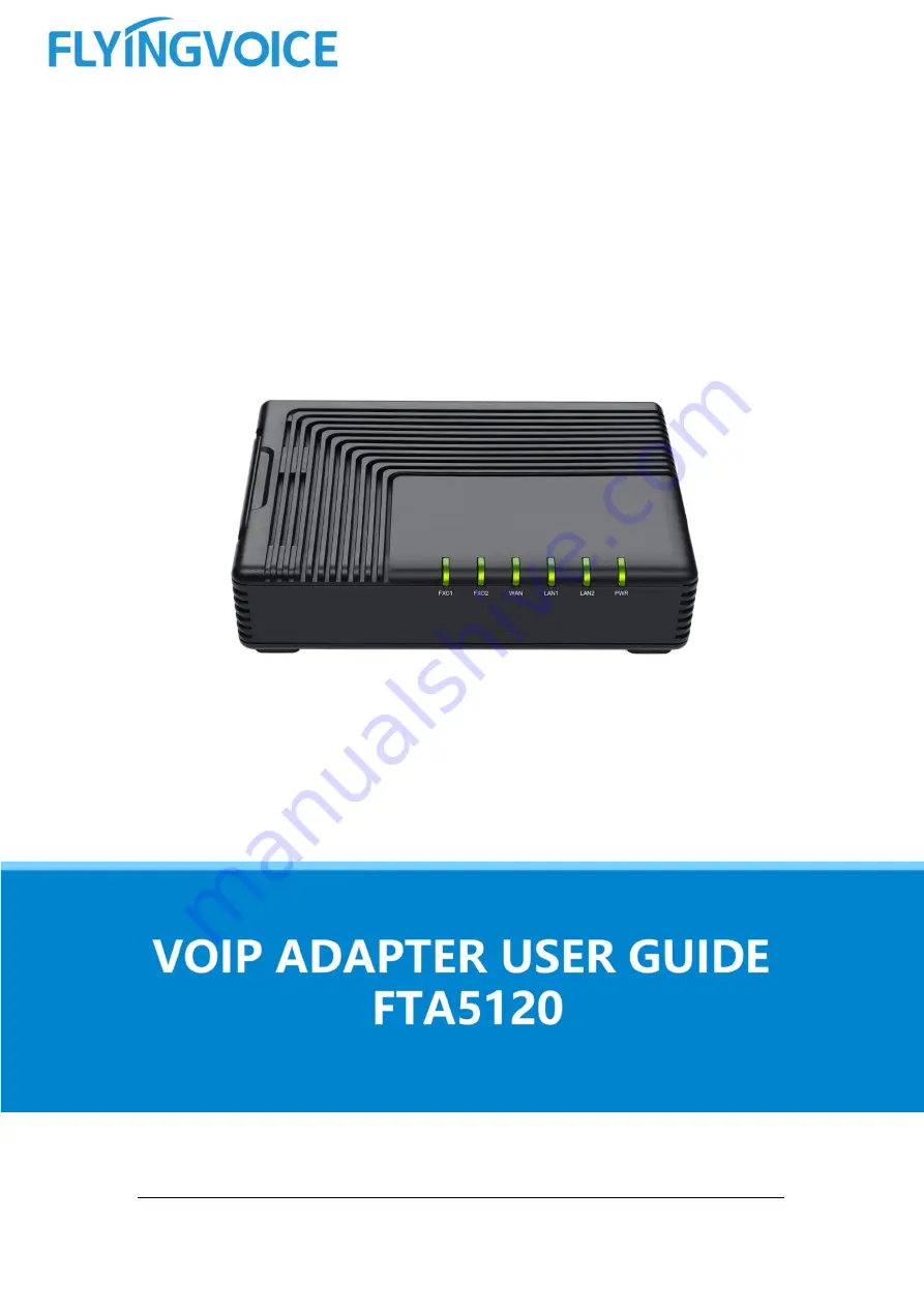 Flyingvoice FTA5120 User Manual Download Page 1