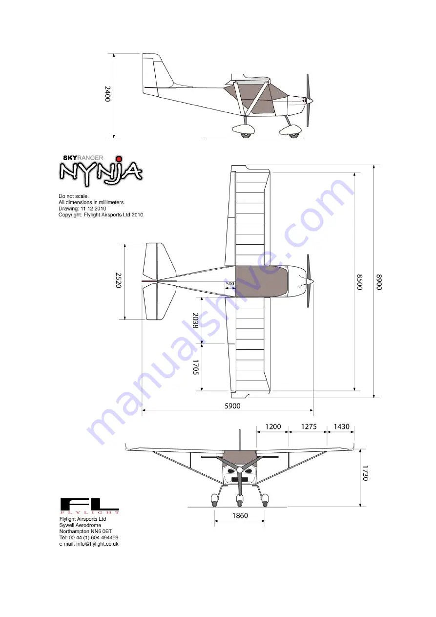 Flylight Airsports Skyranger Nynja 912UL Скачать руководство пользователя страница 2