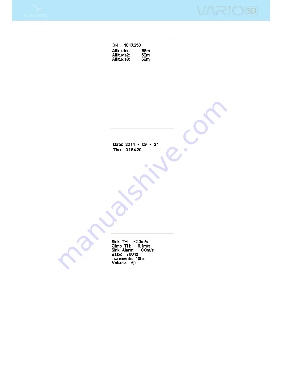 Flymaster Vario SD User Manual Download Page 17