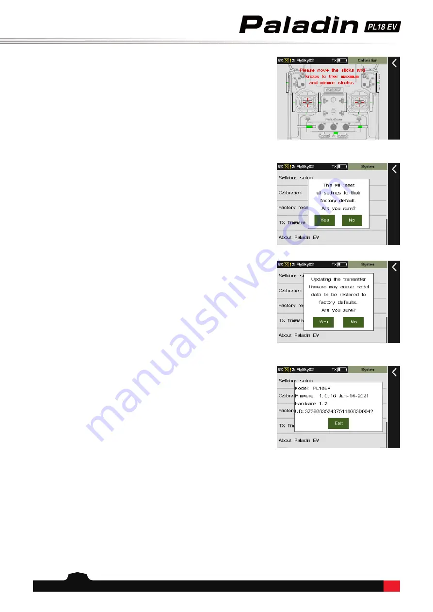 FlySky Paladin PL18EV User Manual Download Page 39