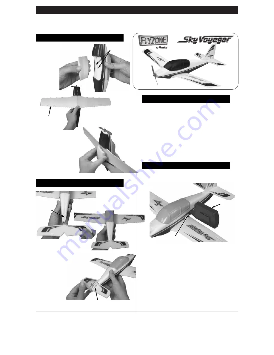 Flyzone Sky Voyager Assembly Instructions Operator'S Manual Parts List Download Page 1