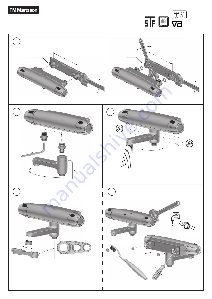 FM Mattsson FMM 9000E II Installation Instructions Manual Download Page 1