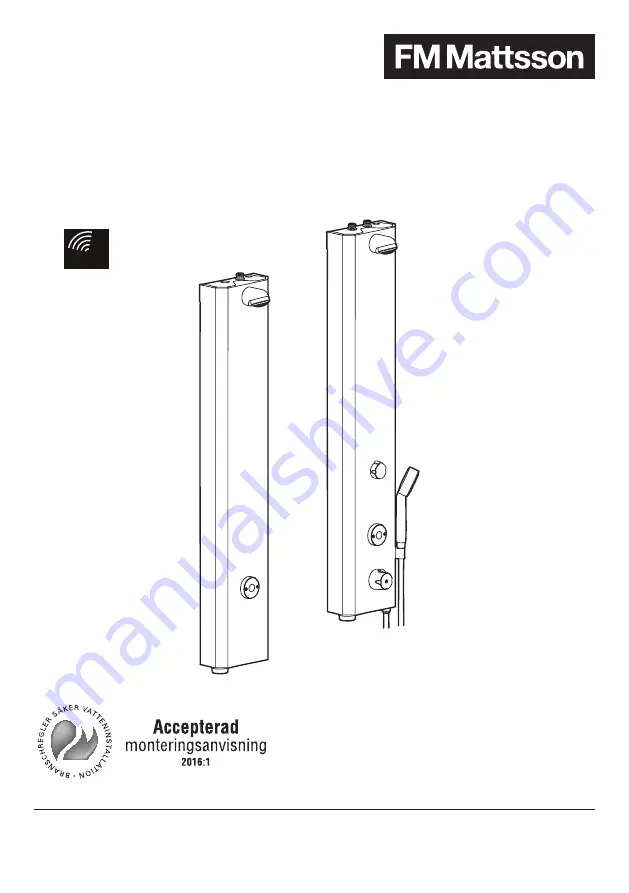 FM Mattsson Tronic Compact WMS 95160000 Скачать руководство пользователя страница 1