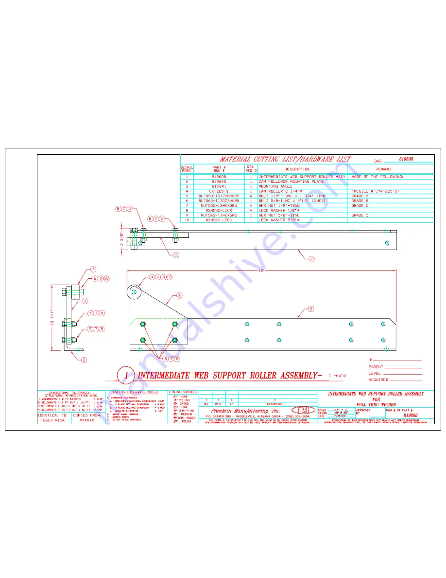 FMI PTW72 Manual Download Page 70