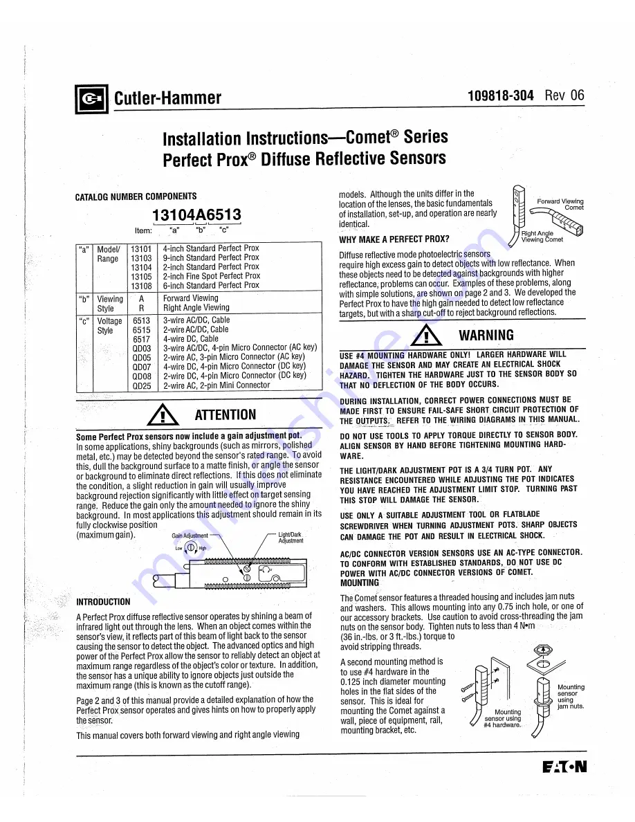 FMI PTW72 Manual Download Page 266