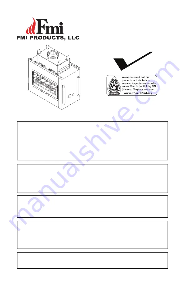 FMI (V)3612ST Owners Manual And Installation Manual Download Page 1