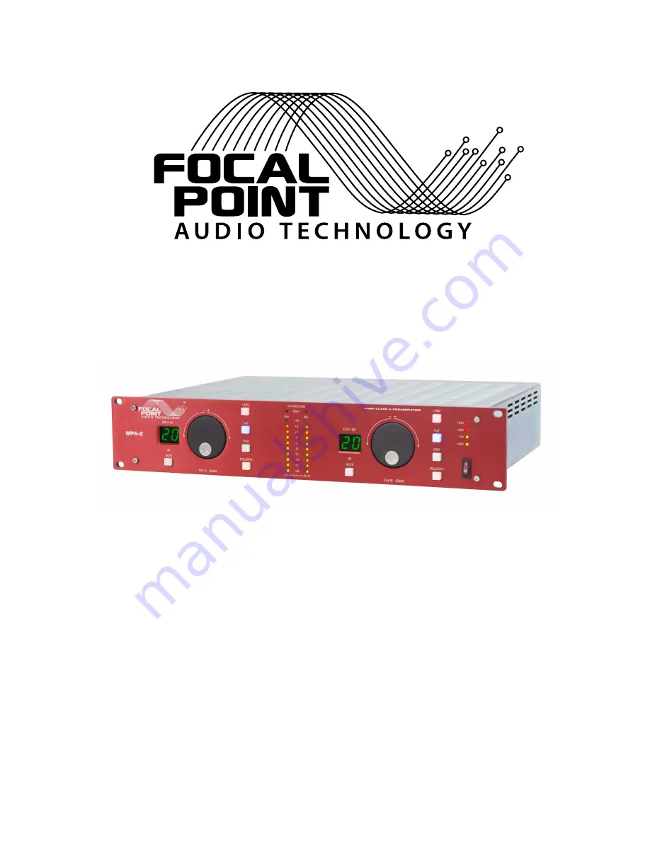 Focal Point MPA-2 Скачать руководство пользователя страница 1