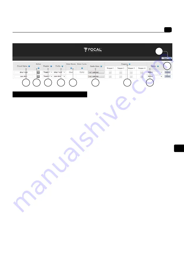 Focal ASTRAL 16 User Manual Download Page 257