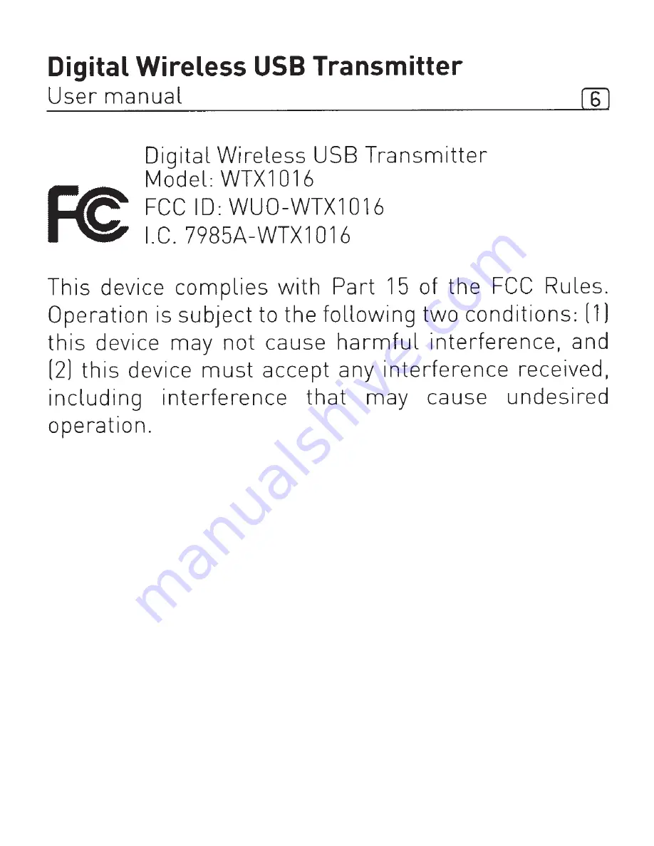 Focal Digital Wireless USB Transmitter User Manual Download Page 7