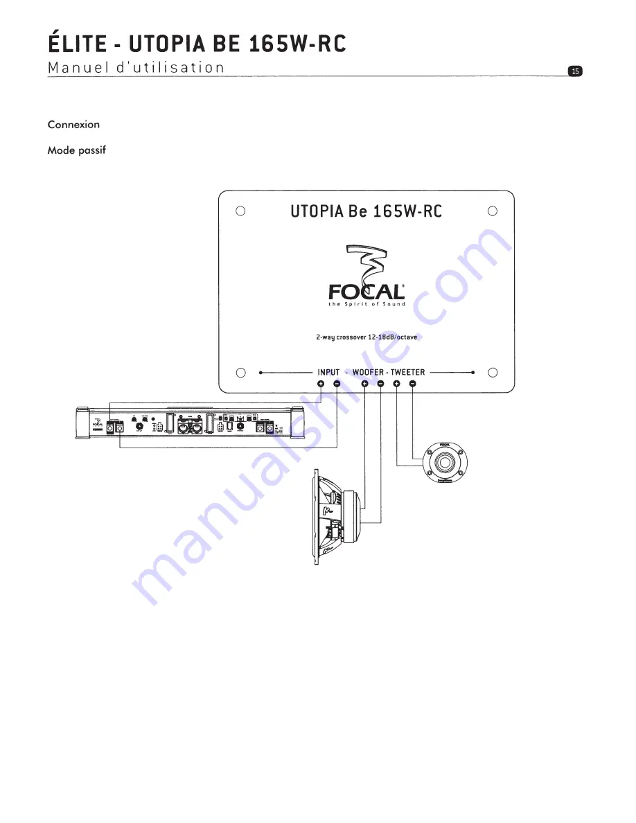 Focal Elite Utopia Be 165W-RC User Manual Download Page 15