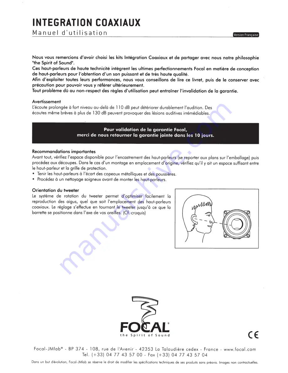 Focal IC 690 Скачать руководство пользователя страница 2