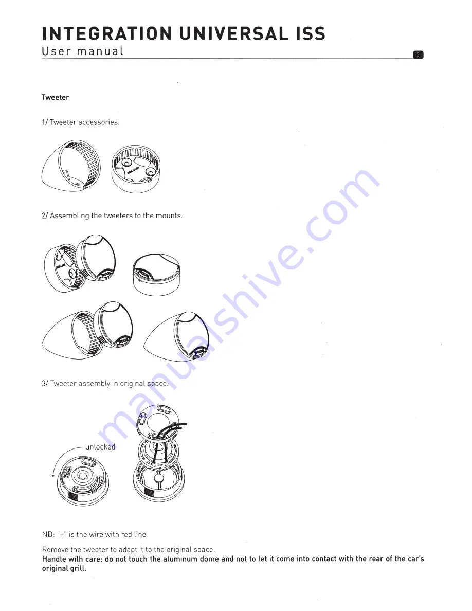 Focal ISS 165 User Manual Download Page 3