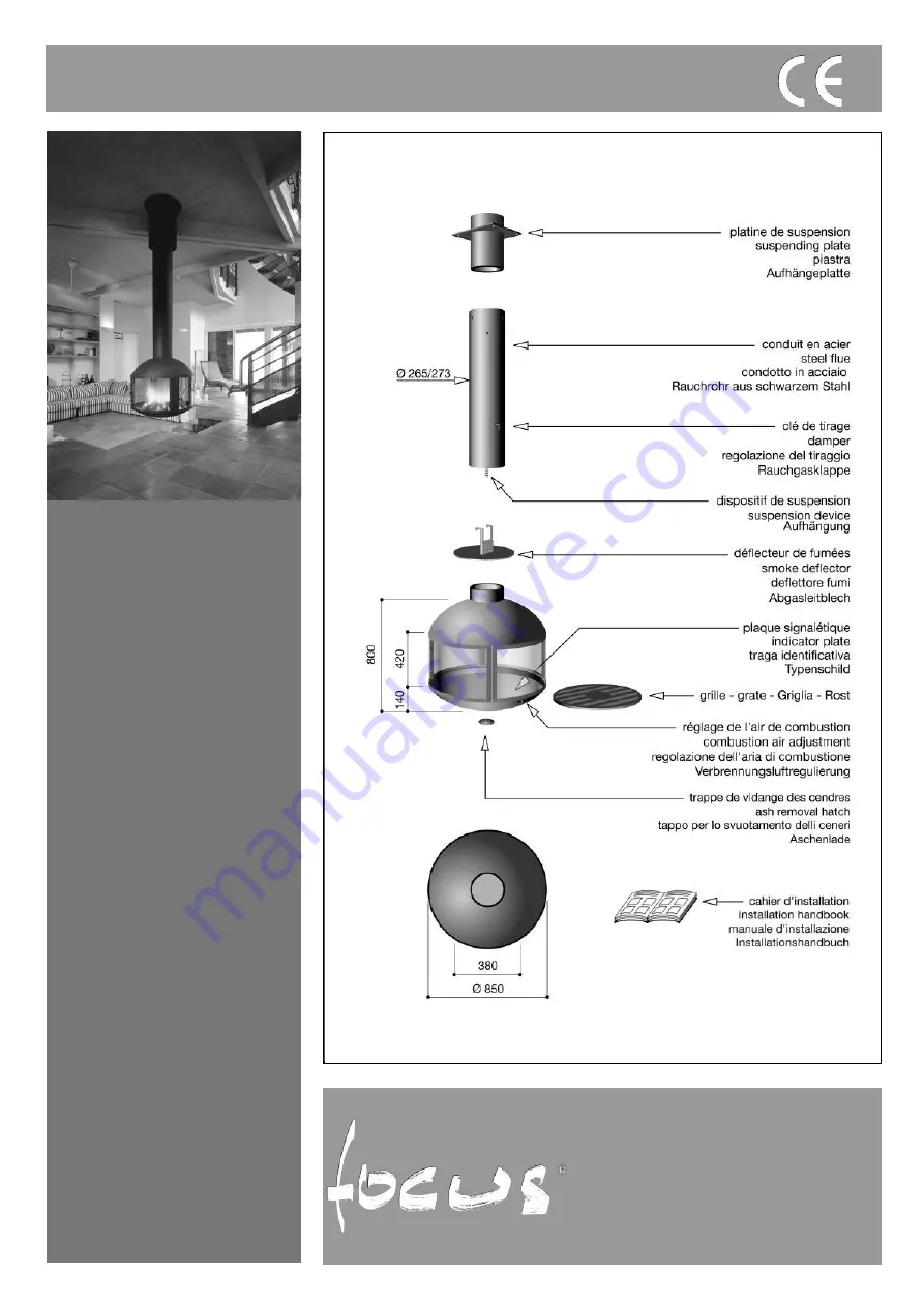 Focus agorafocus 850 suspendu Скачать руководство пользователя страница 1