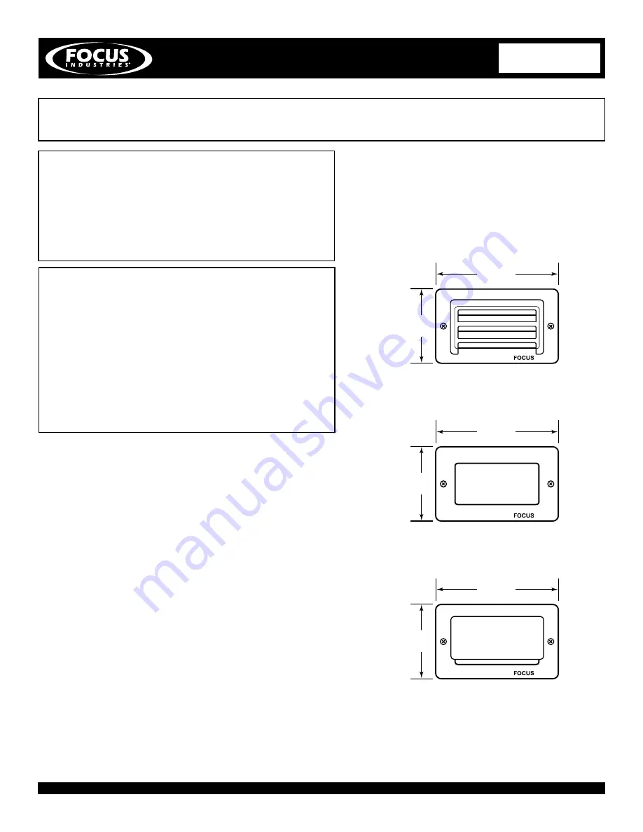 Focus SL-17-LEDP Installation Instructions Download Page 1