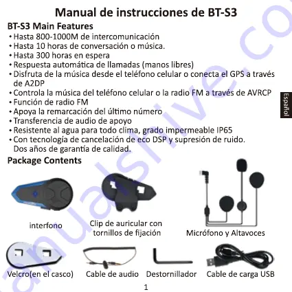 FODSPORTS BT-S3 User Manual Download Page 26