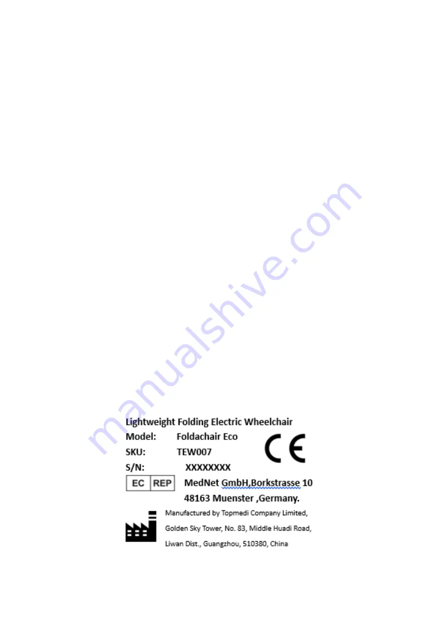 FOLDACHAIR TEW007 User Manual Download Page 18