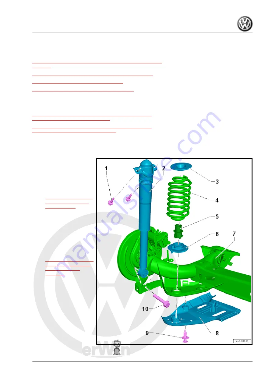 FOLKSWAGEN Golf 2015 Repair Manual Download Page 197