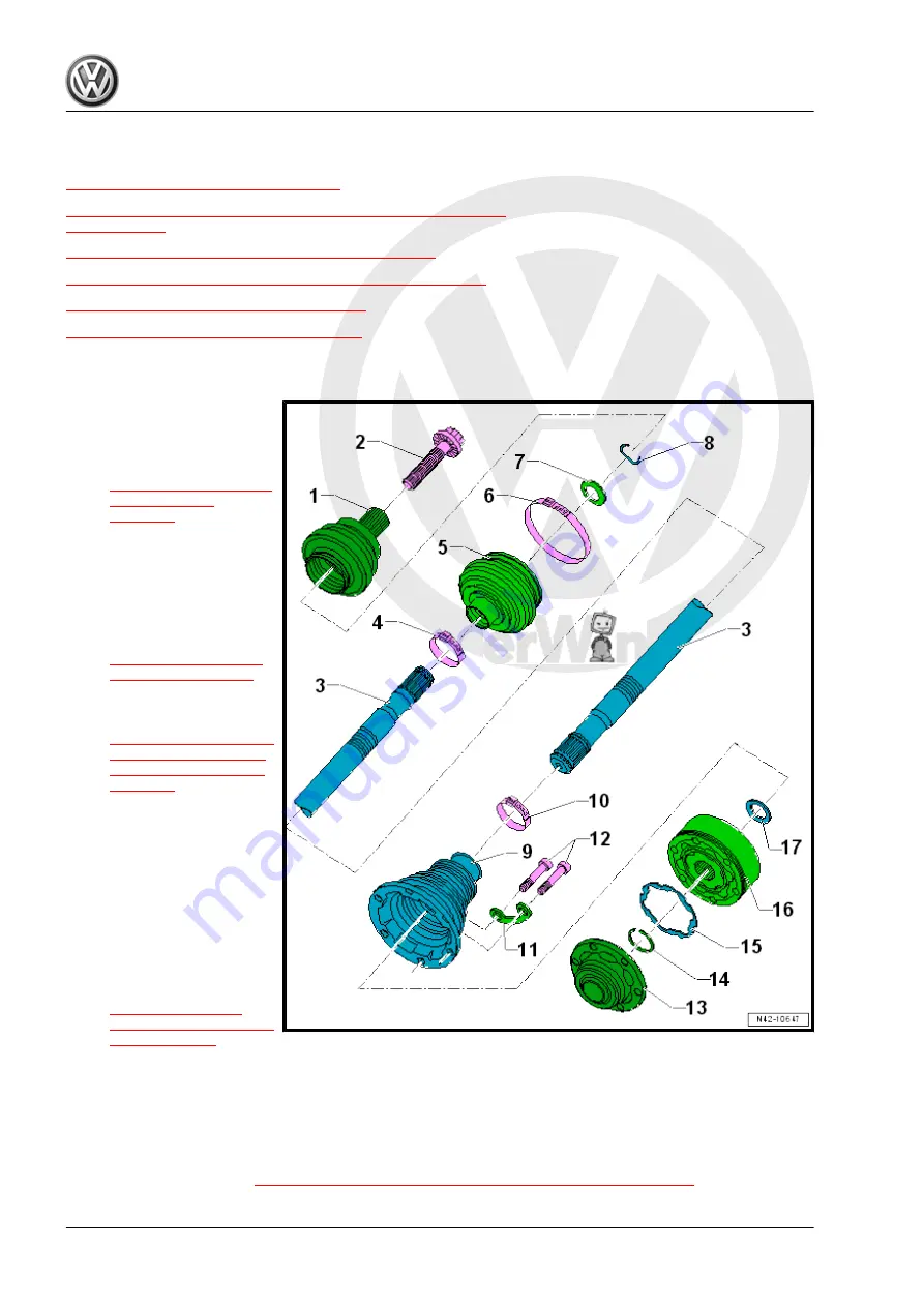 FOLKSWAGEN Golf 2015 Repair Manual Download Page 246