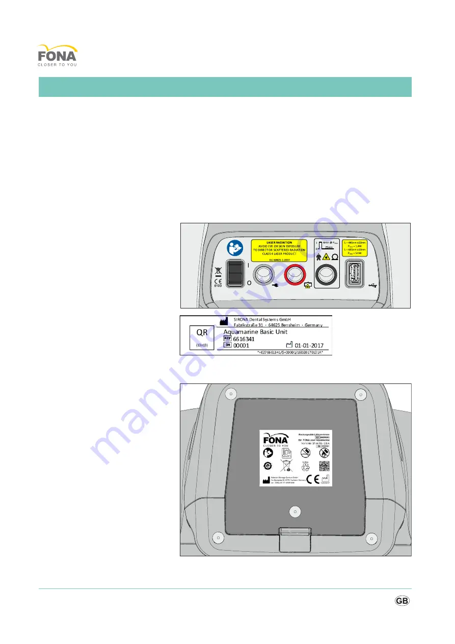 Fona Aquamarine Operating Instructions Manual Download Page 74