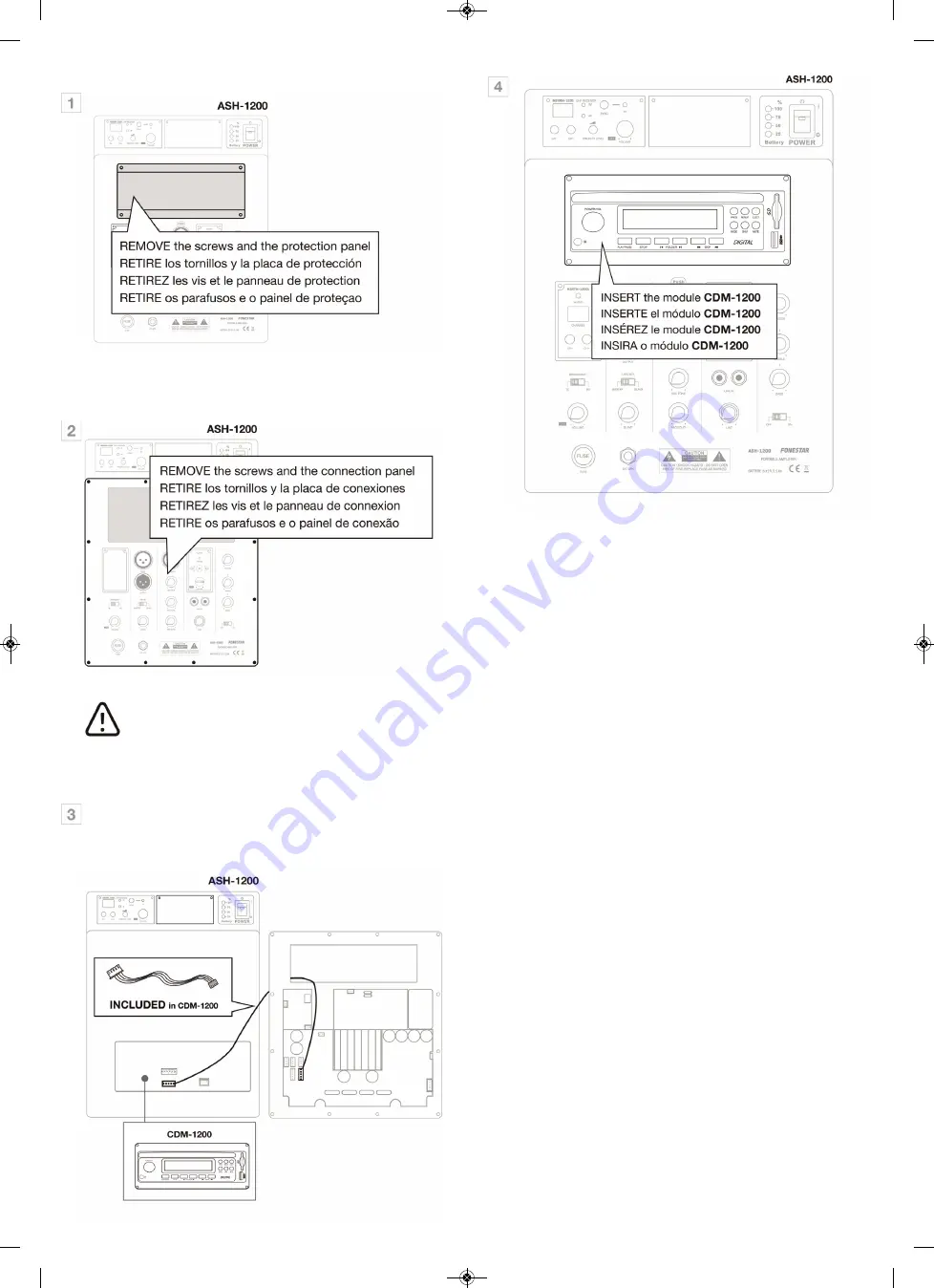 FONESTAR CDM-1200 Скачать руководство пользователя страница 2