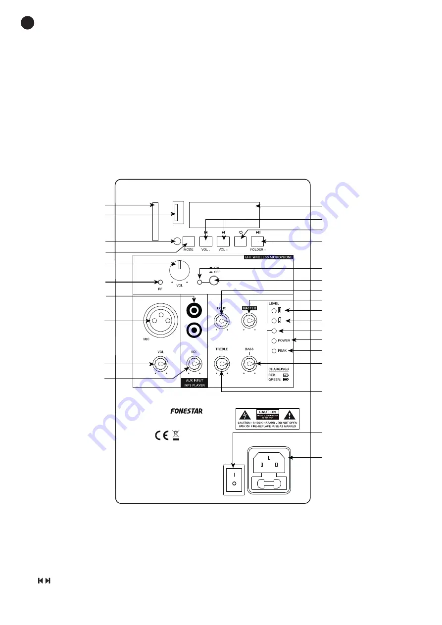 FONESTAR MALIBU-108L Instruction Manual Download Page 10