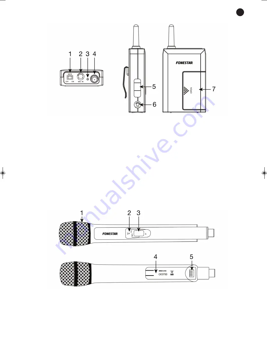 FONESTAR MSH-814 Instruction Manual Download Page 5