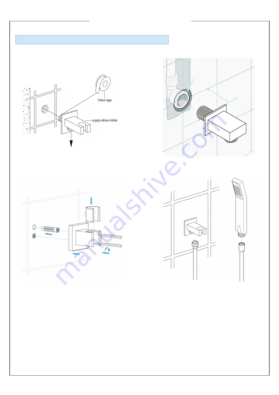 Fontana Showers FS9645 Installation Instructions Manual Download Page 4