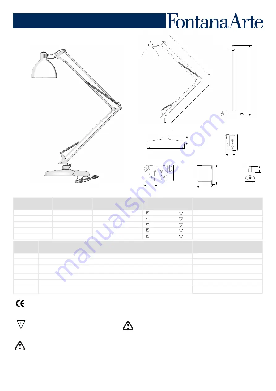 FontanaArte NASKA 1 Manual Download Page 1