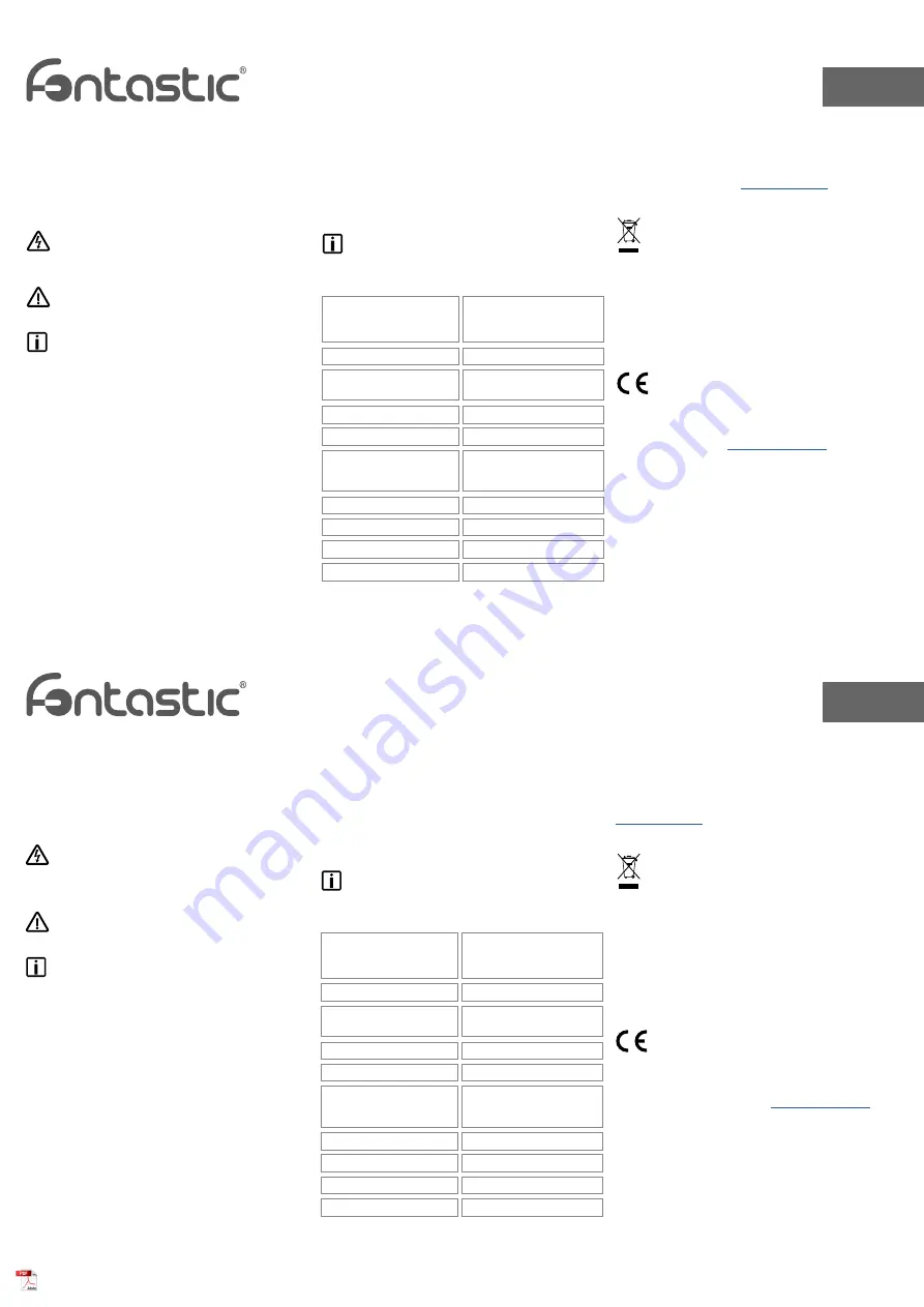 fontastic AC057-0524 Скачать руководство пользователя страница 1